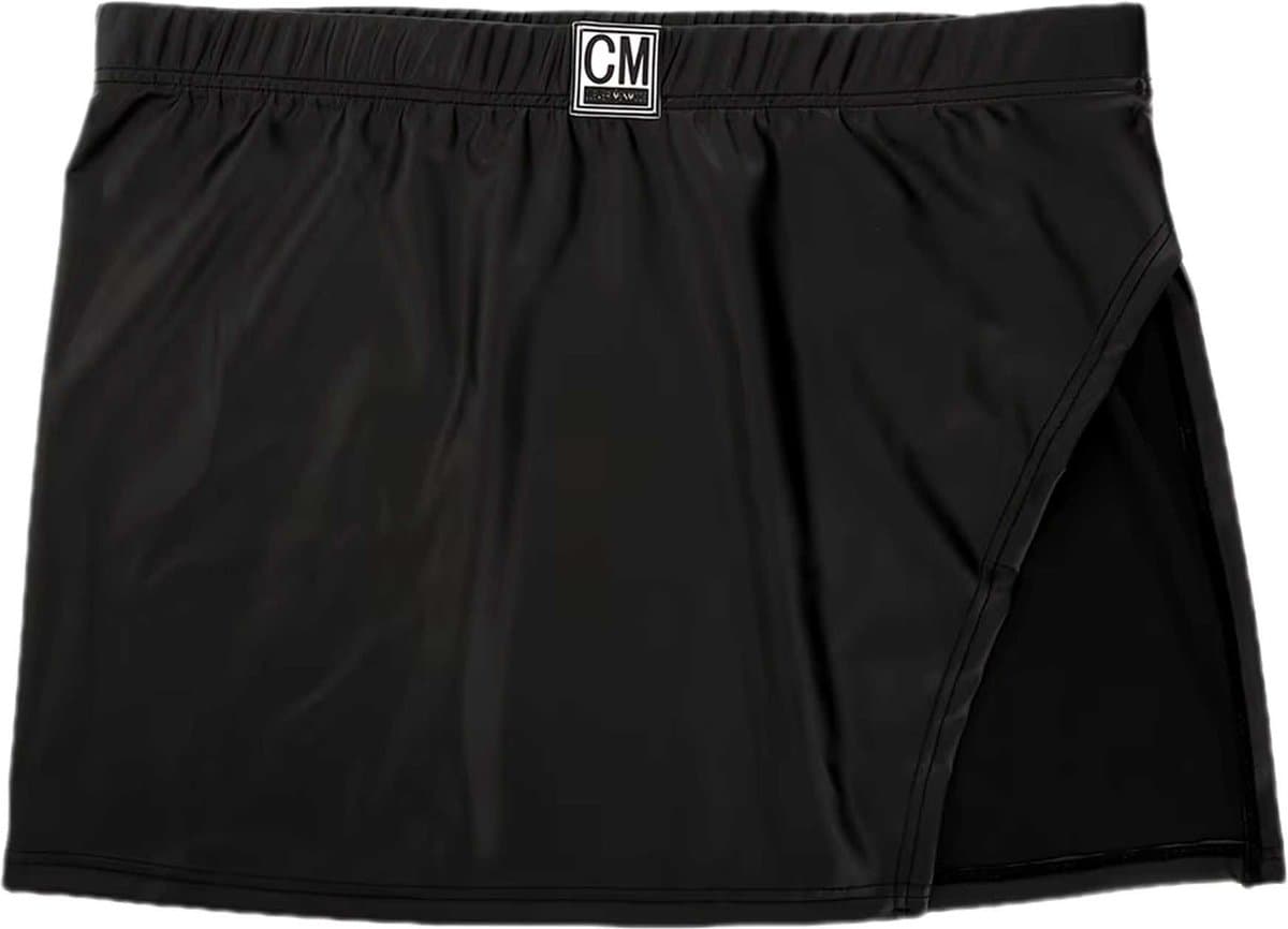 Mini Rok Heren - Leer Look - Heren Lingerie - Ondergoed - Zwart — afbeelding 1
