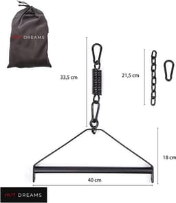 Liefdesschommel - Seksschommel - Deluxe Set Breed en Comfortabel Gestoffeerd - Zitting voor Koppels - 200 kg (zonder houder, ook voor de deur) - Seksschommel — thumbnail 2