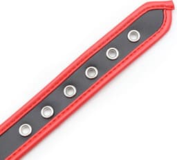Banoch - Collar of O Red - Rood pu leer - halsband bdsm — thumbnail 3