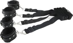 Bondage set Restraints For Limbs on bed - Zwart — thumbnail 5