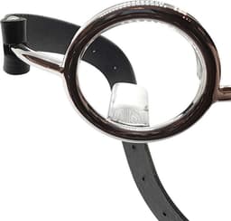 Black Label - Ring Gag met tongspatel - RVS — thumbnail 3