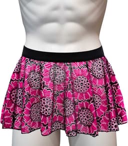 Sexy mannen rokje Rose Red - One size - Elastisch - Erotische heren kleding - Clubkleding - Ondergoed - Onderbroek — thumbnail 5