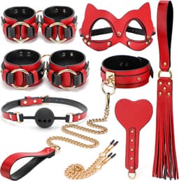 Dare to Undress – Fifty Shades of Grey – Luxe 8-delige BDSM Set met Opbergkoffer – Premium – BDSM Bondagesets - Valentijn Cadeau - Handboeien, Halsband, Masker, Gagbal & Zweep - Sex Toys voor Koppels - Seksspeeltjes voor mannen en vrouwen - Kinky — thumbnail 4