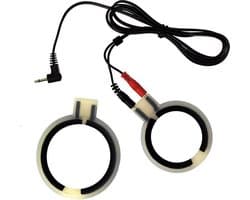Rimba Electro Sex cock rings bi-polar round 2 pcs