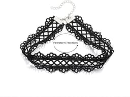 Choker - Zwart - Kant / Lace - Collier - Ketting - 40 cm - one size fits most - verstelbaar - fashionable - sexy - musthave — thumbnail 3