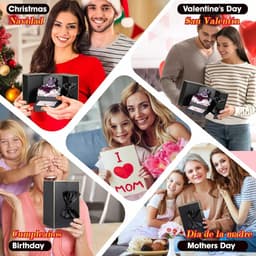 Eeuwige rozenblaadjes met teddybeer - Perfect cadeau voor vrouwen en vriendinnen — thumbnail 3