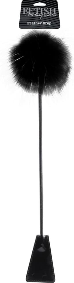 Pipedream Fetish Fantasy Zweepje met Veren Gewas - 53 cm - Zwart — thumbnail 1