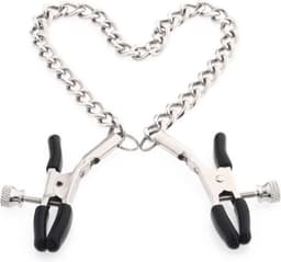 Tepelklemmen - Verstelbaar Met Ketting - BDSM - SM — thumbnail 4
