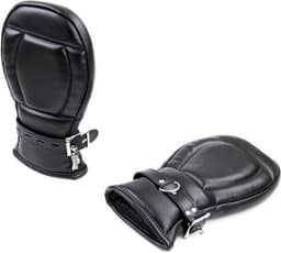 Kiotos - BDSM Leren Wanten Voor Bondage - Zwart — thumbnail 1