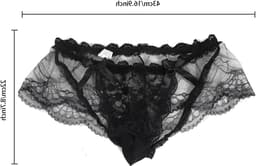 Sexy Sissy Panties voor Mannen - Transparante Kanten Slip met Mini Rok voor Crossdressers en Cosplay, Perfecte Erotische Ondergoed voor Nachtclubs en Lingerie Verzameling — thumbnail 7