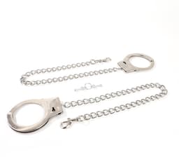 Smart Moves - Politie Handboeien met Lange Ketting - Zilver — thumbnail 1