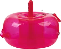 Opblaasbare Dildo Poef Cushion - met Ding Dong en afstandsbediening - Roze — thumbnail 1