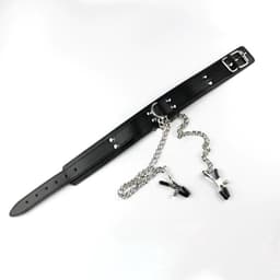 Finnacle - Halsband tepelklemmen - BDSM bondage - toy - seks - erotiek - collar — thumbnail 3