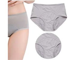 Eco-friendly Serie - Menstruatie Ondergoed - Grijs - Hoge Absorptie - 5XL