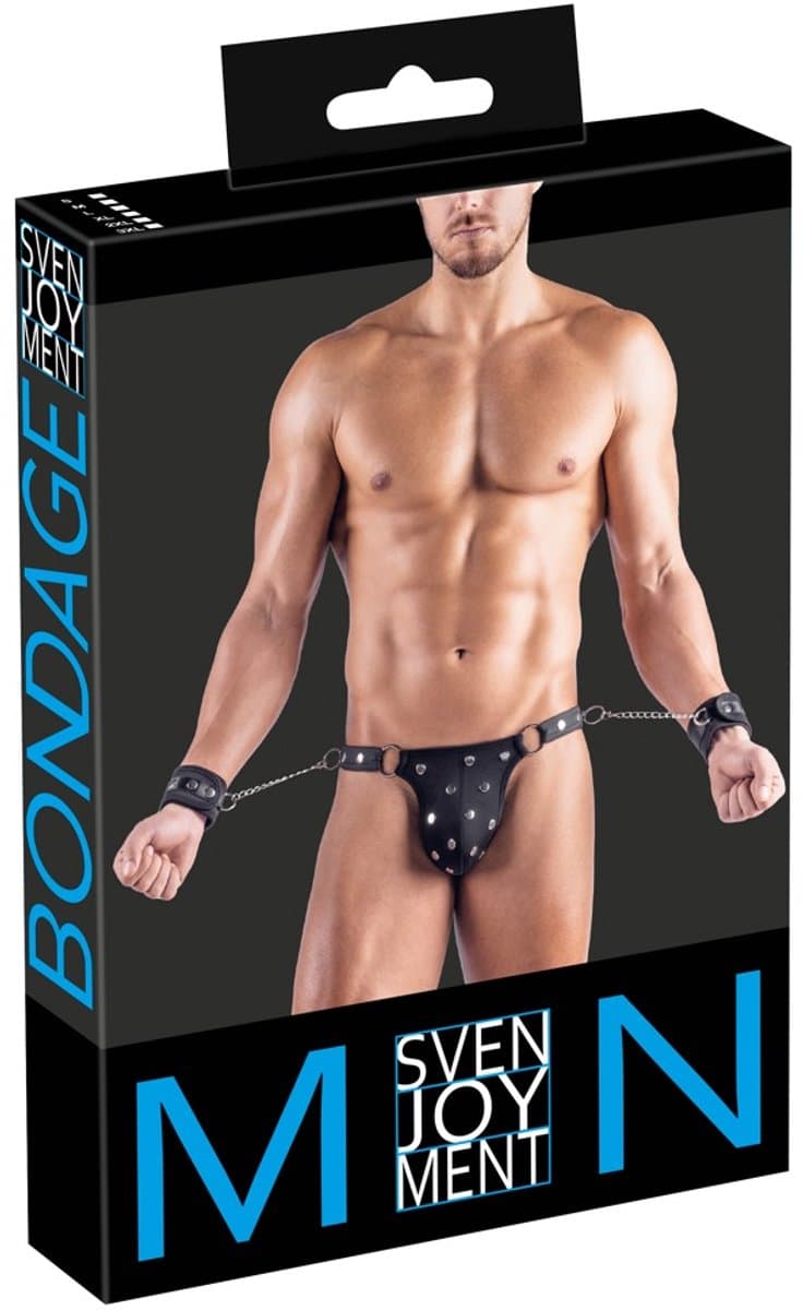 Men's Thong AND Cuffs M — afbeelding 1