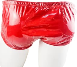 BamBella ® - Boxer L/XL Datex roze (Latex en stof SM kleding BDSM erotische heren kleding ondergoed lingerie onderbroek zwart — thumbnail 3