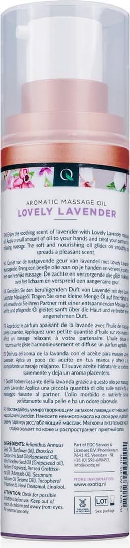 Exotiq - Massageolie - Massage Olie - Lovely Lavender - 100 ml — thumbnail 5