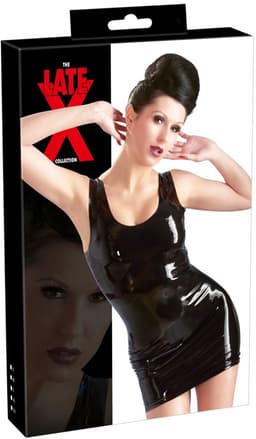 The Latex Collection Latex Mini Jurk - Zwart — thumbnail 4