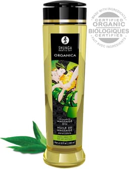 Shunga - Massage Olie Organica Exotische Groene Thee — thumbnail 2