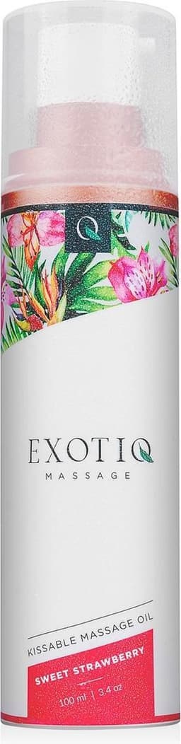 Exotiq - Massageolie - Massage Olie - Sweet Strawberry - Massageolie voor een Ontspannende Massage met Aardbeiengeur - Zijdezacht en Verzorgende Werking - 100 ml — thumbnail 6