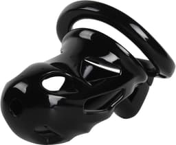 Banoch | Peniskooi aluminium zwart | 3 ringen | 45 mm, 50 mm & 55 mm | chastity cage voor mannen — thumbnail 11