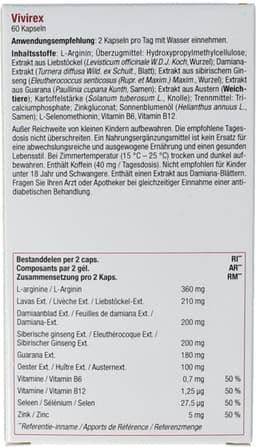 Fytostar Vivirex – Voor het libido – Man prestatie– 60 capsules — thumbnail 5
