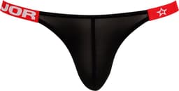 JOR Frost Thong Black - MAAT M - Erotisch Heren Ondergoed - String voor Man - Sexy mannen String — thumbnail 1