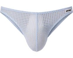 Barcode Berlin Reigi Brief Bluebeige - MAAT S - Erotisch Heren Ondergoed - Slip voor Man - Sexy mannen Slip