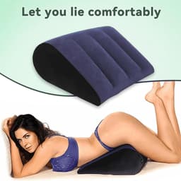 Oneay Sekskussen voor Stellen – Positioneringskussen Driehoekig Opblaasbaar – Liefdeskussen voor Diepere Posities – Ondersteuningskussen voor Mannen en Vrouwen – Comfortabel, Ergonomisch en Stabiel – Seksspeeltjes voor Volwassenen — thumbnail 2