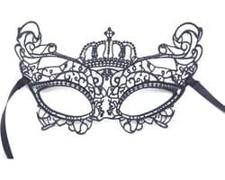 Sexy Masker Kant Zwart Crown - Spannende masker - Leuk voor in bed - Voor vrouwen - Zwart - Lace - Spannend voor koppels - Sex speeltjes - Sex toys - Makkelijk in gebruik - Erotiek - Bondage - Sexspelletjes voor mannen en vrouwen - Seksspeeltjes