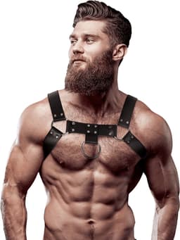 FETISH SUBMISSIVE ATTITUDE | Fetish Submissive Attitude - Eco Leather Chest Strap Harness Men — thumbnail 1
