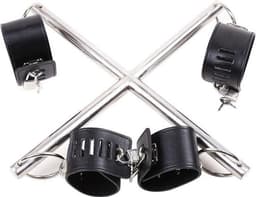 BDSM spreader bar / spreidstang verstelbaar met 4 handboeien Cimejo® — thumbnail 7