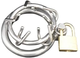 Nooitmeersaai - Kuisheidkooi met hangslotje - Metaal - Zilver - 45mm — thumbnail 2