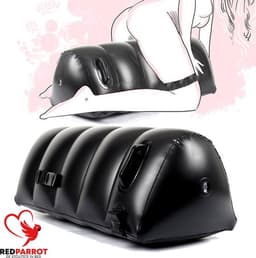 BDSM Seks stoel Black - Bondage - Opblaasbaar - Stevig - Kussen — thumbnail 2