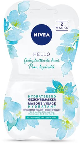 NIVEA Pure & Natural Intensief Hydraterend Masker - 2 x 7,5 ml - Gezichtsmasker — thumbnail 1