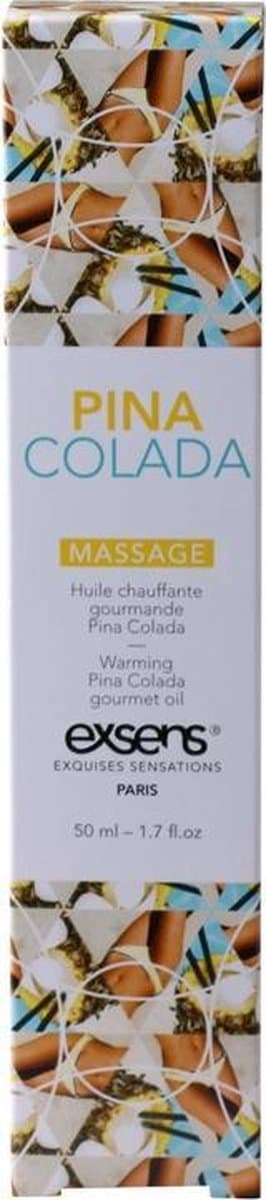 Verwarmende Massage Olie Met Smaak - Pina Colada — afbeelding 1