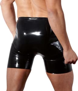 Mannen Latex Broek zwart L — thumbnail 2