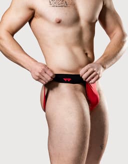 MM Sports The Original Jockstrap 2 inch Reversible Black/Red - MAAT XL - Heren Ondergoed - Jockstrap voor Man - Mannen Jock — thumbnail 17