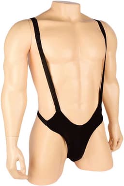 Erotische mankini lingerie - Heren bodysuit - Club kleding - Jarretel - Jockstrap - Backless - Sexy — thumbnail 1