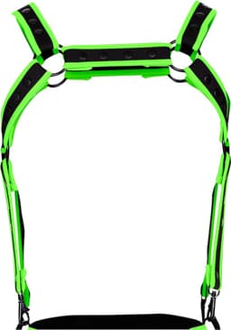 Cut4Men - Fetish Harnas - Tuigje - Neo - Neon/Zwart — thumbnail 2