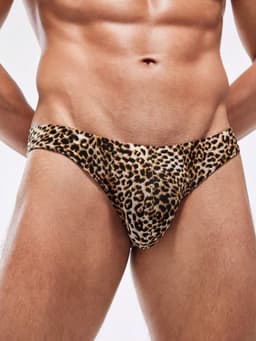 LekkerStout Sexy Luipaard Heren Slip – Zacht & Comfortabel – Perfect voor Dagelijks Gebruik ( M ) LS330 — thumbnail 2