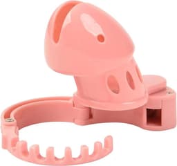 Kuisheidskooi voor kleinere penis - Ingebouwd slot - Penis ring - BDSM - ABS - Terughoudend - Kleiner geschapen — thumbnail 4