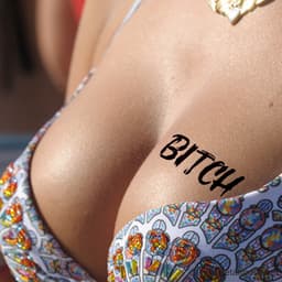 BITCH neptattoo- sexy tijdelijke tattoo volwassenen - erotische plak tattoos - temporary tattoo - festival - bdsm - erotiek — thumbnail 5