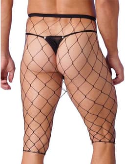 Transparante erotische heren boxer - Sexy ondergoed - Visnet - Onesize — thumbnail 2
