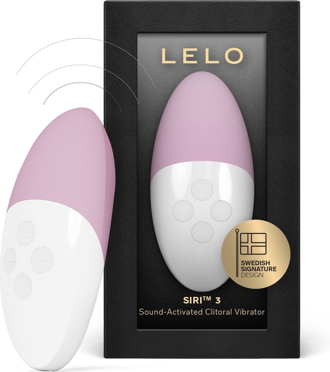 LELO SIRI 3 – Mini Vibrator – Geluidsgeactiveerd – 8 Genotsinstellingen – Soft Pink — afbeelding 1