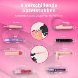 Reid Neukmachine met 8 Dildo’s voor Anale, Vaginale en Clitoris Stimulatie - Uitgebreide Fuck Machine voor Mannen en Vrouwen - 8 Sex Toys - Neuk machine - Fuckmachine - Seksmachine - Sexmachine - Discreet Verzonden — thumbnail 2