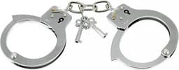 Rimba Bondage Play - Handboeien - Metalen Politie Handboeien - Massief Staal — thumbnail 1