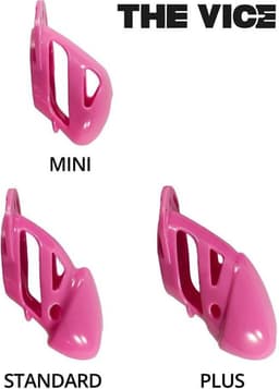 The Vice - Kuisheidskooi - Peniskooi - Chastity Cage - Roze - Verkrijgbaar in de Maten Mini Standaard en Plus Plus — thumbnail 13