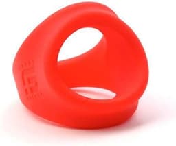 Sport Fucker Freeballer Cockring en Ballstretcher van siliconen - rood — thumbnail 6