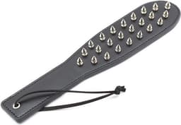 Nooitmeersaai - PU leren paddle met spikes - 30 cm — thumbnail 2